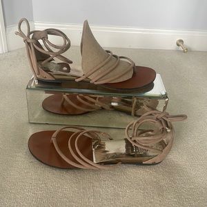 Vince Camuto beige gladiator sandal